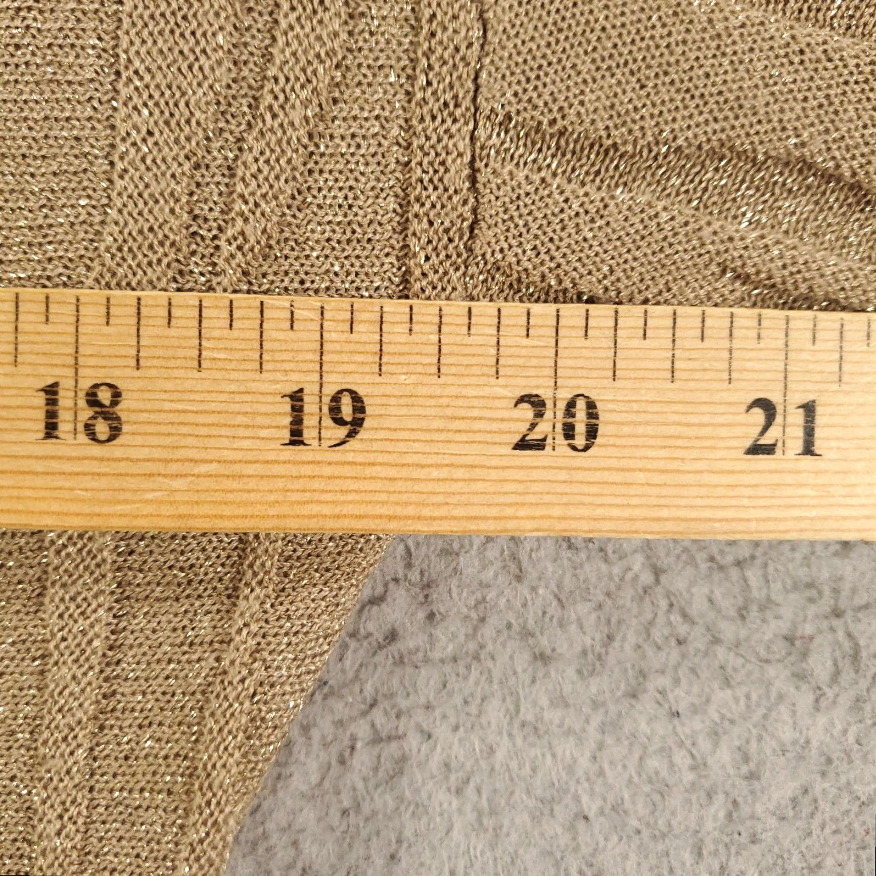 Vintage Chicos Sweater Womens L Gold Sparkle Shimmer Textured Scrunched Travel Casual Knit Pullover Round Neck Long Sleeve Classic Designer Metal 2 Size L / US 10 / IT 46 - 4 Thumbnail