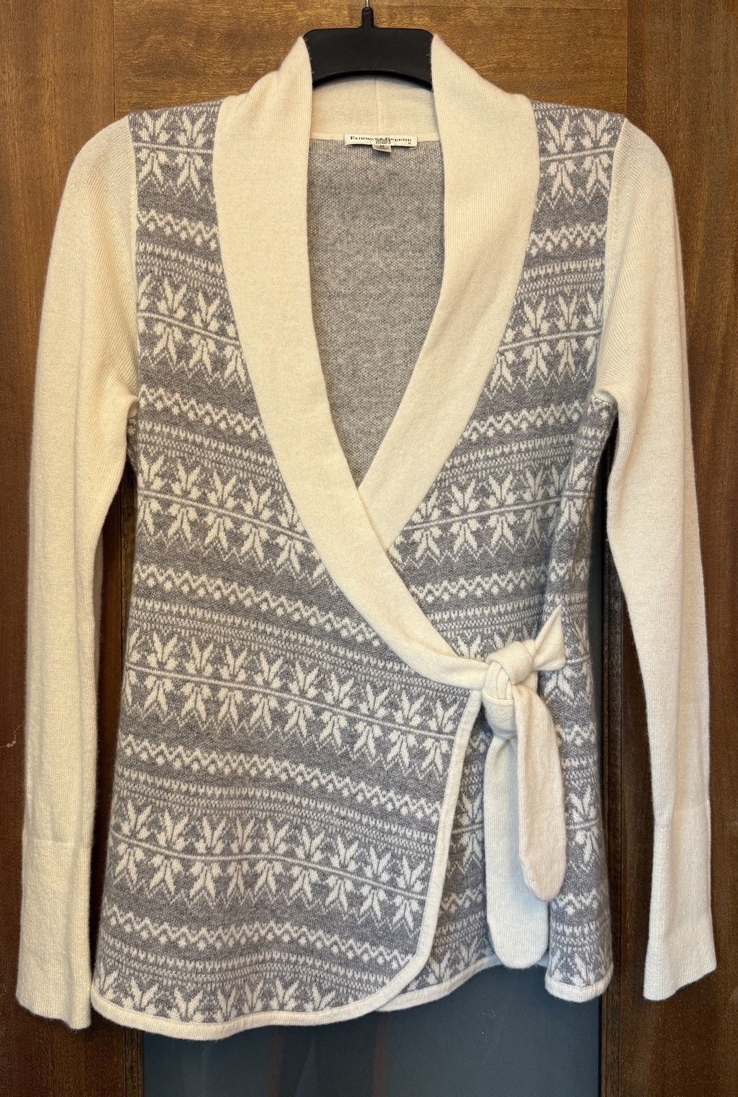 Other Fairway & Greene Vtg 100% Cashmere Grey Shawl Sweater Wrap Size M / US 6-8 / IT 42-44 - 1 Thumbnail