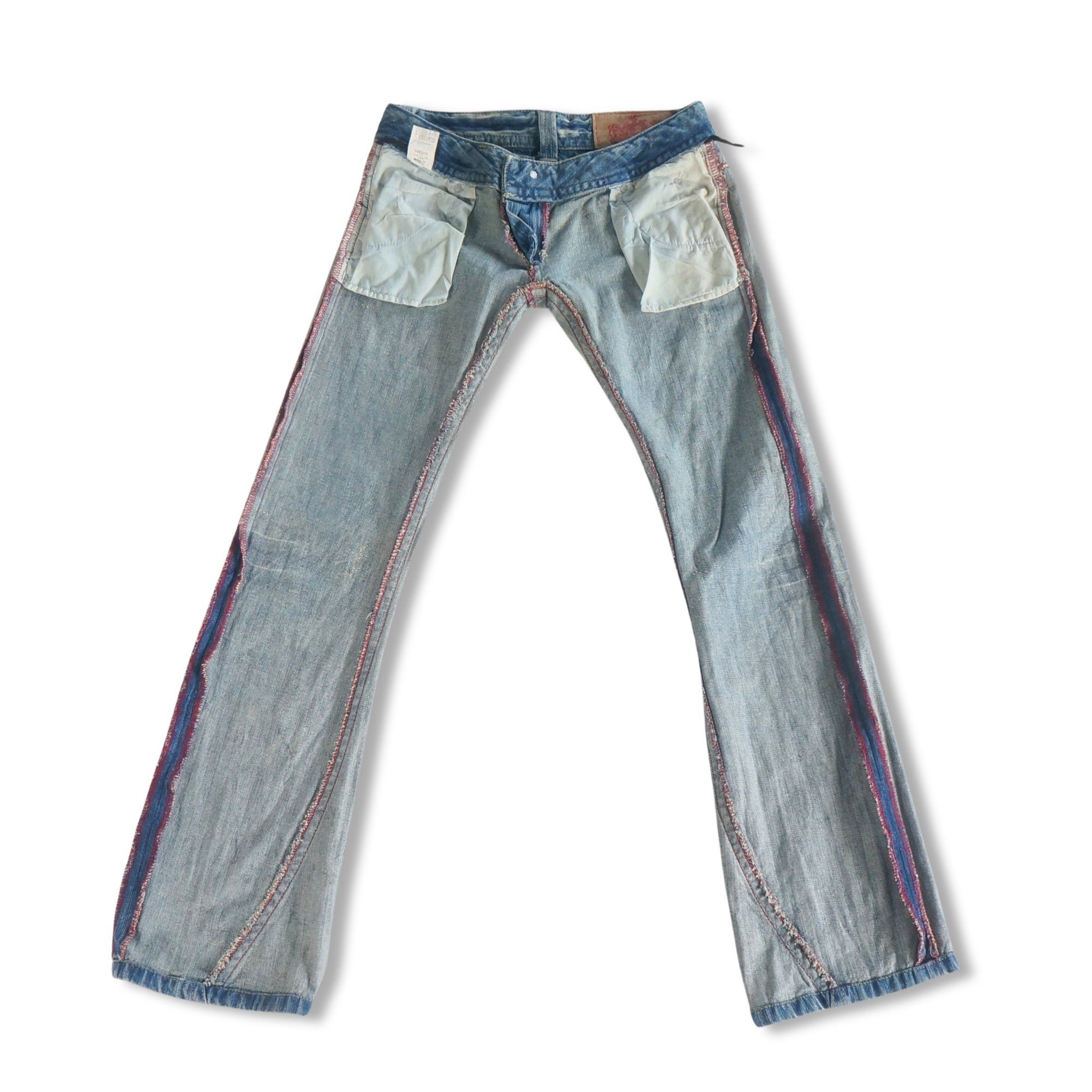 Japanese Brand Original Jeans Super low Rise Flare Jeans Size 29" - 6 Thumbnail