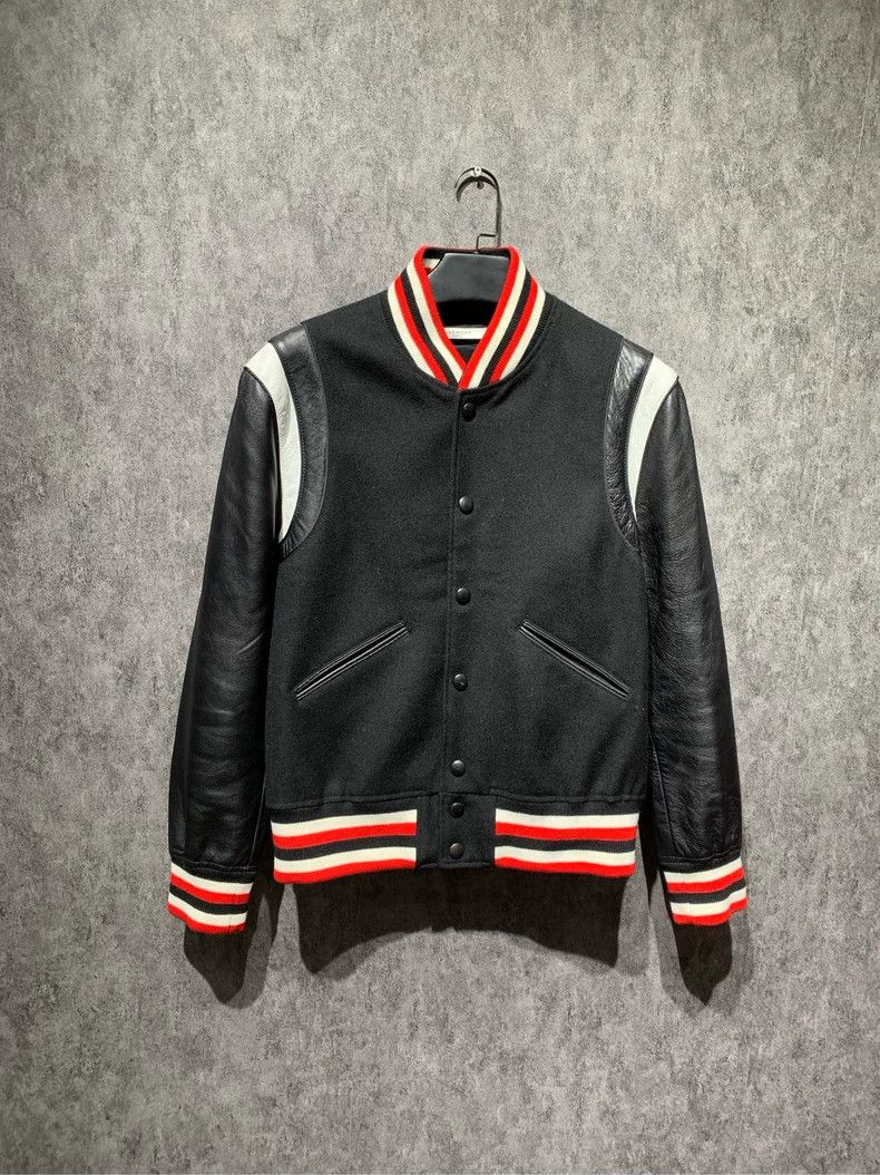 Givenchy Givenchy Size 50Patch Stripe Baseball Jacket 2506-Nextarrow Size US XL / EU 56 / 4 - 1 Thumbnail