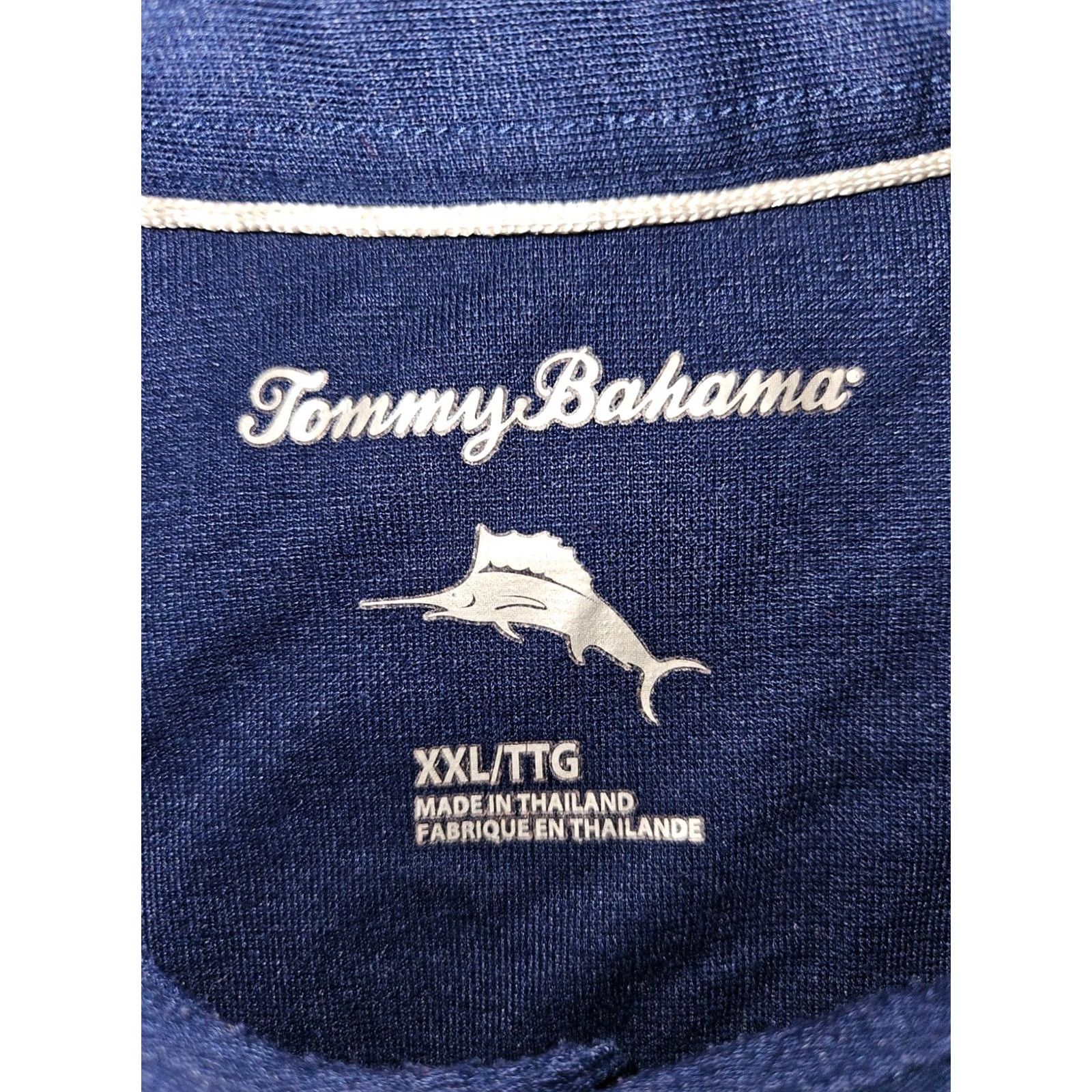 Tommy Bahama VINTAGE Tommy Bahama Polo Shirt Short Sleeve Men's 2XL Blue Casual Travel Vacation Shirt Polo Mens Beach Logo 90s Size US XXL / EU 58 / 5 - 2 Thumbnail