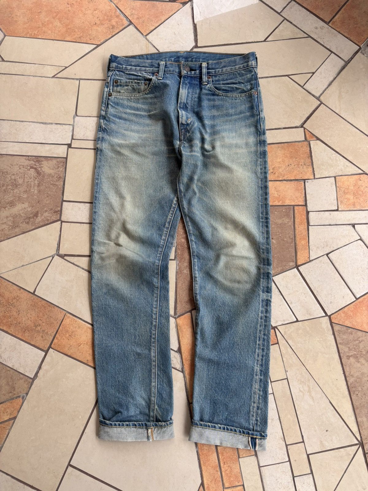 Japanese Brand × Salvage × Vintage Salvage Japan Jeans W32 – Rare Japanese Selvedge Size US 32 / EU 48 - 1 Thumbnail