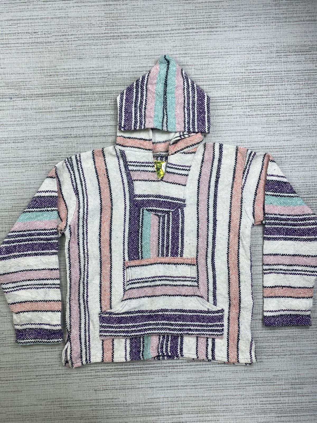 Mexican Threads × Vintage Vintage Iguanna Jack Kangaroo Pocket Baja Poncho Hoodie Size US M / EU 48-50 / 2 - 1 Thumbnail