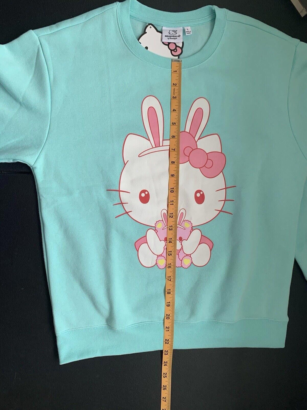 Designer Hello Kitty Women’s S L Lite Blue Sanrio Sweatshirt Easter Size L / US 10 / IT 46 - 11 Thumbnail