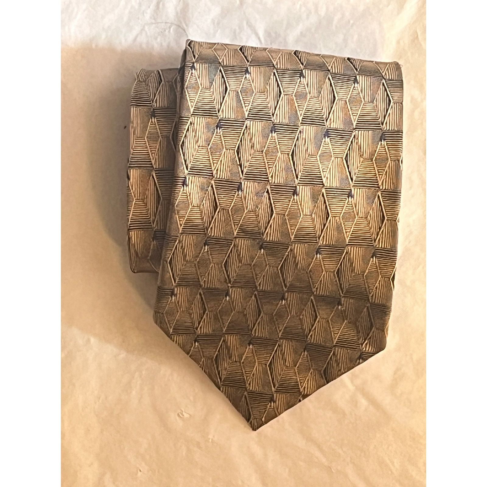 Other PRIVADO All Silk Tie - Golden Brown Hand Made Size ONE SIZE - 10 Thumbnail