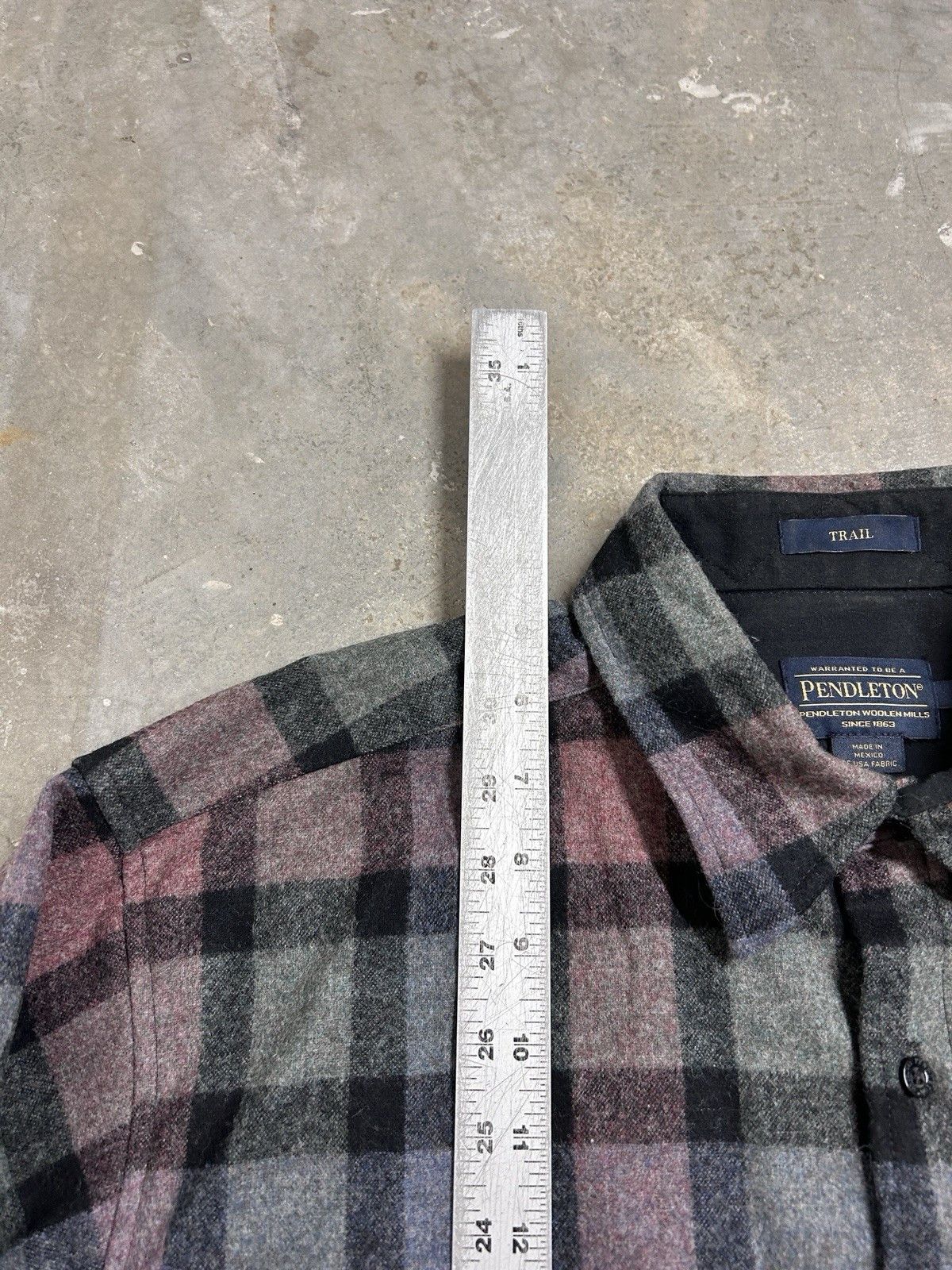 Pendleton PENDLETON Trail Shirt, Vintage Plaid Pattern Virgin Wool Size US L / EU 52-54 / 3 - 6 Thumbnail
