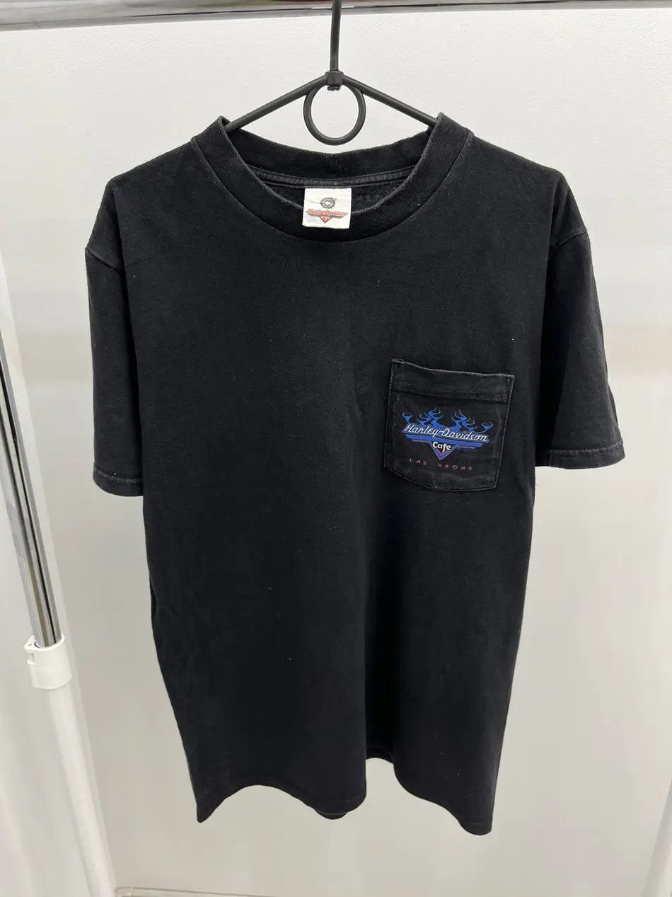 Harley Davidson Vintage 1998 Harley Davidson Cafe Las Vegas Tee T-shirt Size US M / EU 48-50 / 2 - 1 Thumbnail