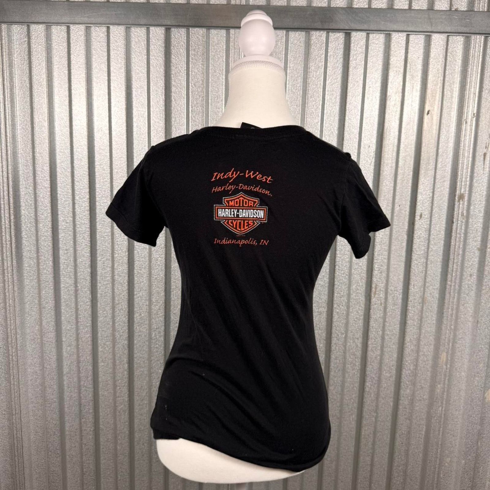 Harley Davidson Harley mama black orange Size S / US 4 / IT 40 - 3 Thumbnail
