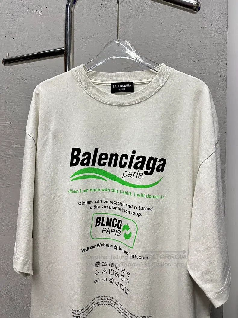 Balenciaga Balenciaga Short-sleeve with eco-logo Size US XXS / EU 40 - 2 Thumbnail