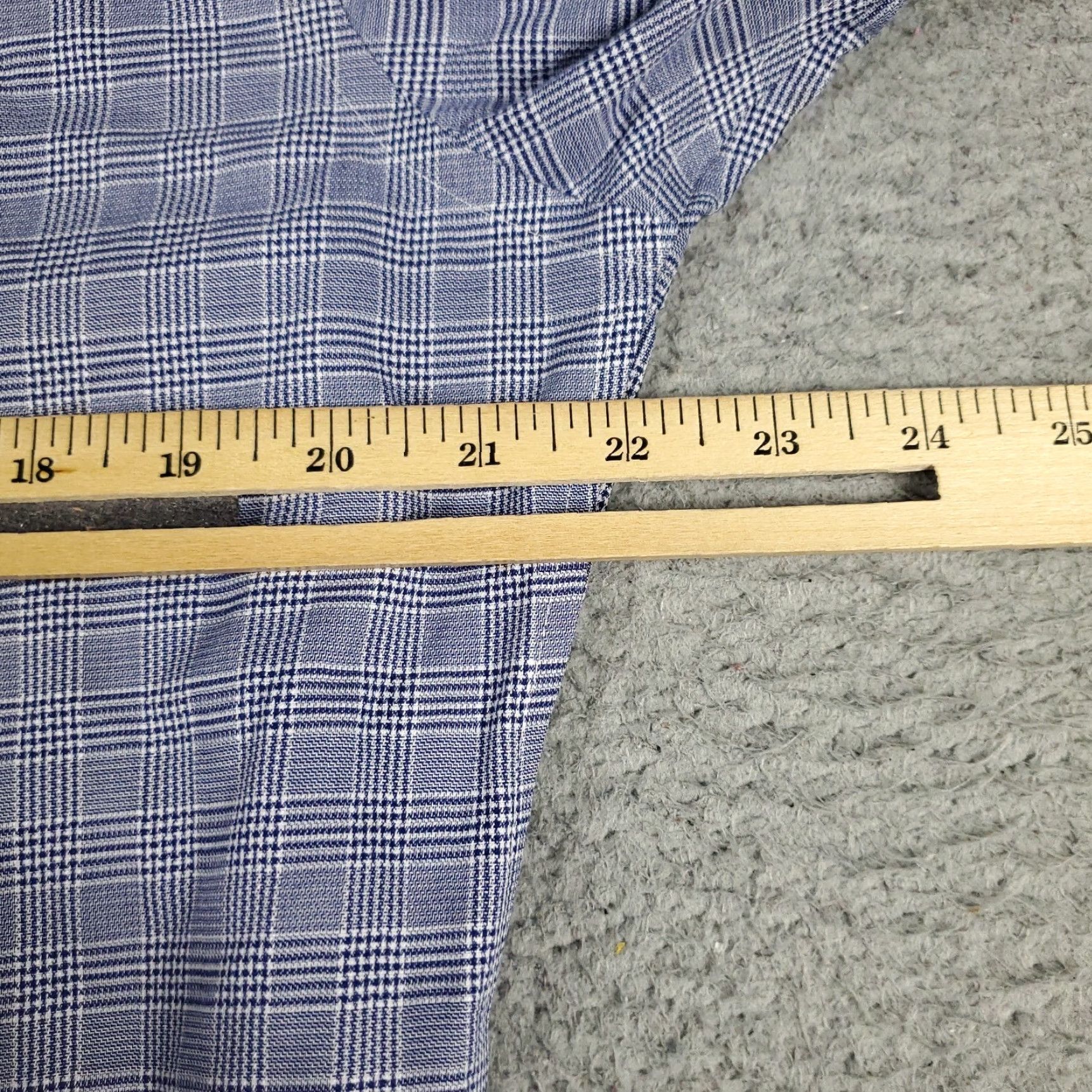 Brooks Brothers Brooks Brothers Dress Shirt Mens Size 16 Blue Plaid Long Sleeve Button Up Size 42R - 5 Thumbnail