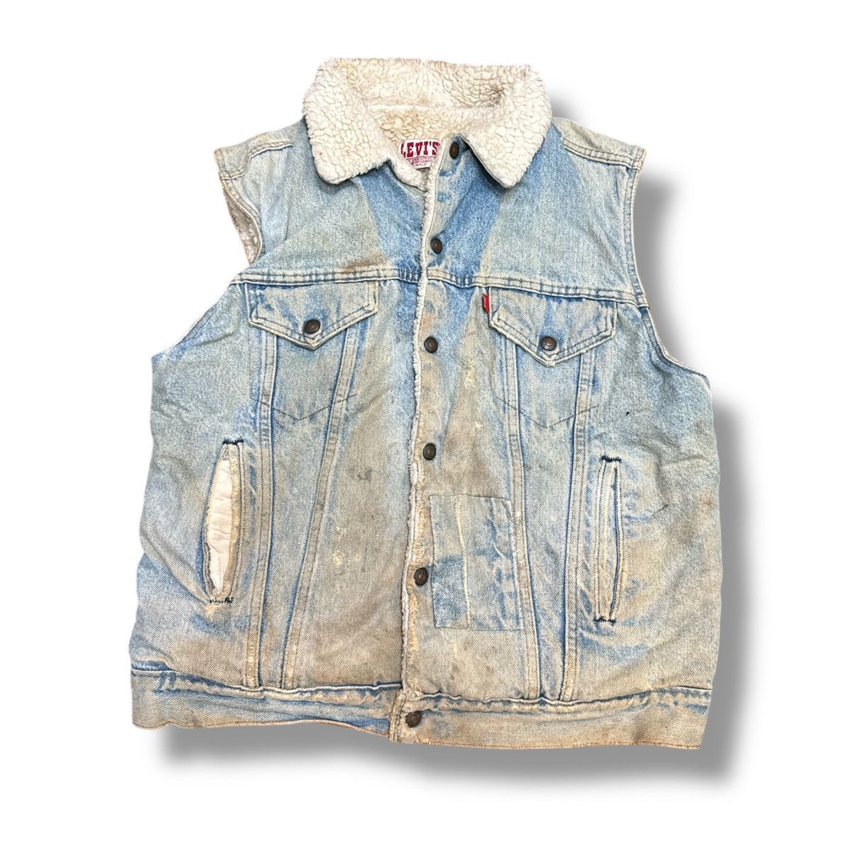 Levi's × Vintage Vintage 80’s Levis Sherpa jacket Size US L / EU 52-54 / 3 - 1 Thumbnail