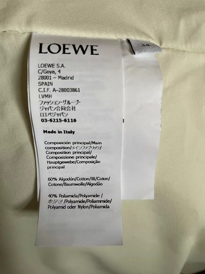 Loewe LOEWE The cotton-padded jacket was creamy white Size XXS / US 00 / IT 34 - 5 Thumbnail
