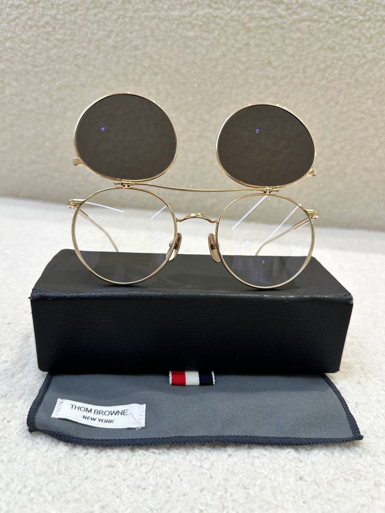 Thom Browne Thom Browne sunglasses flipped glasses Size ONE SIZE - 3 Thumbnail