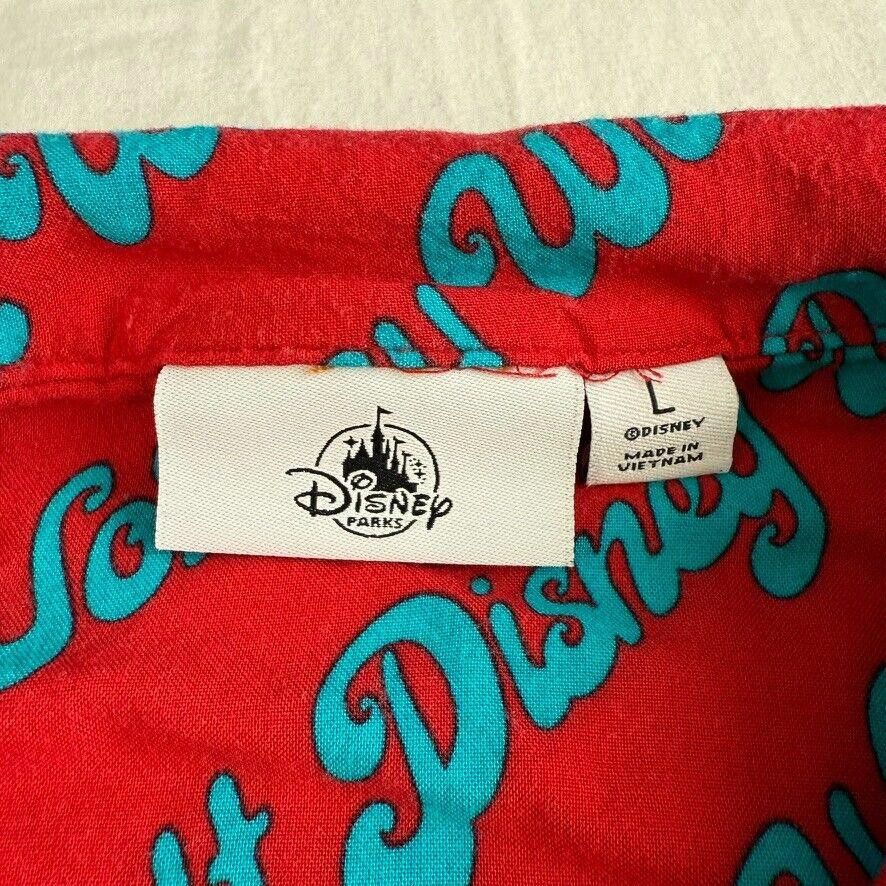 Disney Disney Parks Walt Disney World Button Up Shirt Red Blue Sz L Size US L / EU 52-54 / 3 - 3 Thumbnail