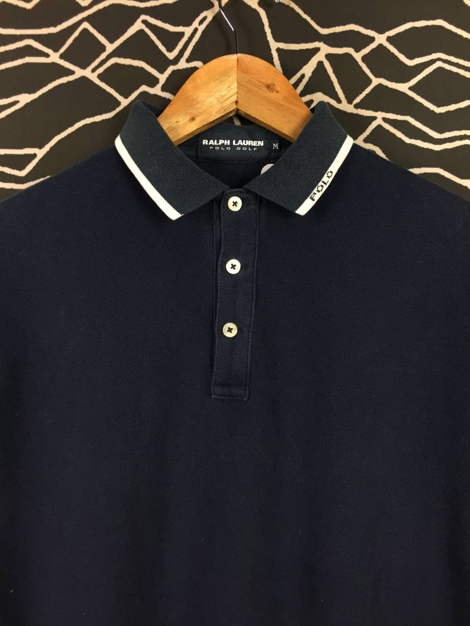 Ralph Lauren Vtg Ralph Lauren Polo Golf Trimmed Collar Polo Shirt Size US M / EU 48-50 / 2 - 3 Thumbnail