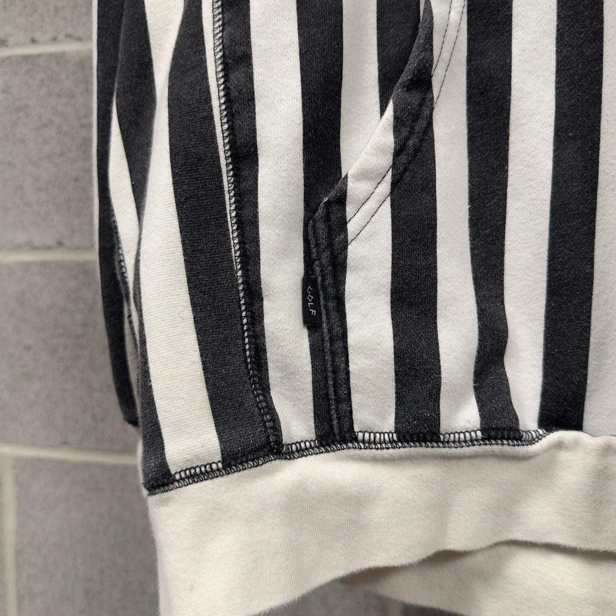 Golf Wang 2014 Kill Cat Flog Gnaw Striped Hoodie Black White Size US L / EU 52-54 / 3 - 8 Thumbnail