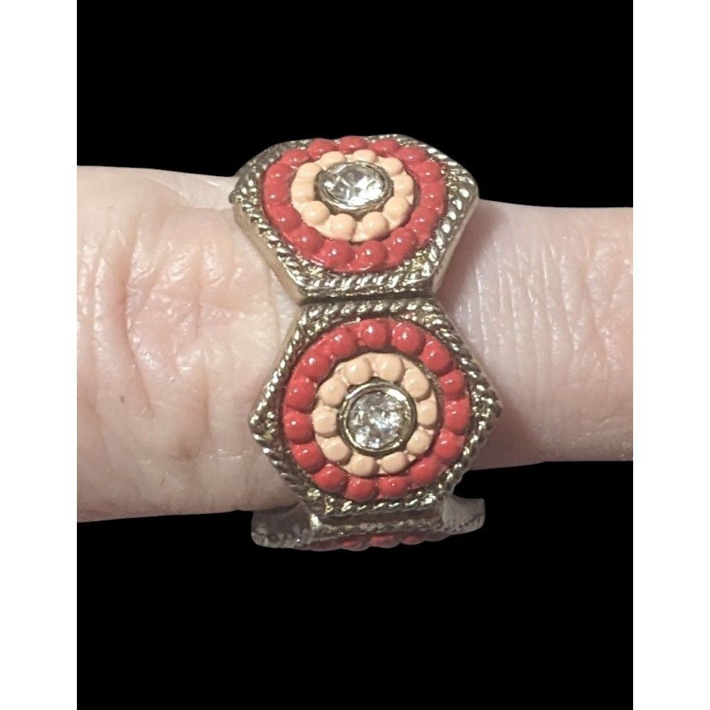 Other Gemmed Bohemian Geometric Stretch Ring Size 7 1/2 Size ONE SIZE - 12 Thumbnail