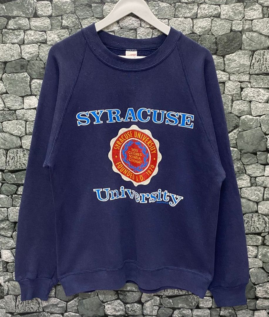 Russell Athletic Vintage 90s Syracuse University Founded Sweatshirt Size US L / EU 52-54 / 3 - 1 Thumbnail