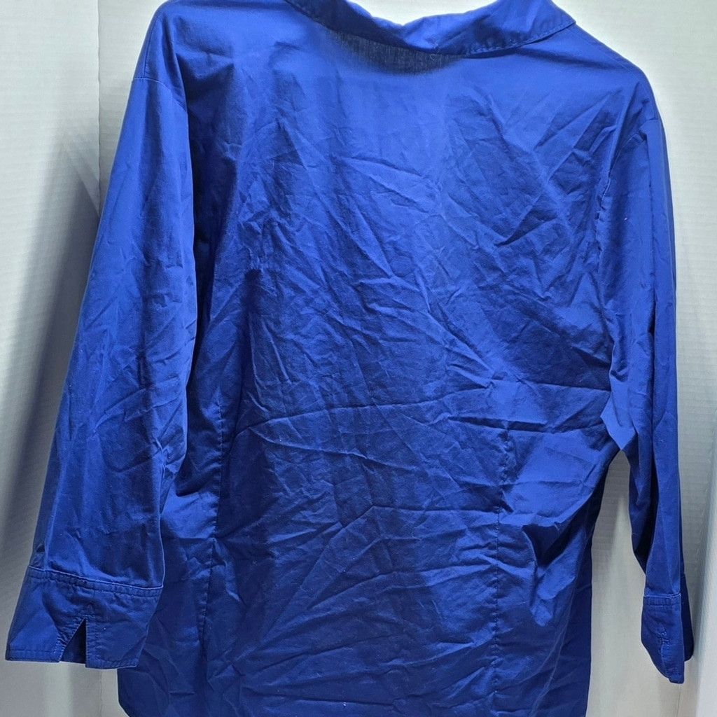 The Unbranded Brand Riders by Lee Blue Button Down Shirt XXL Size XXL / US 16-18 / IT 52-54 - 5 Thumbnail
