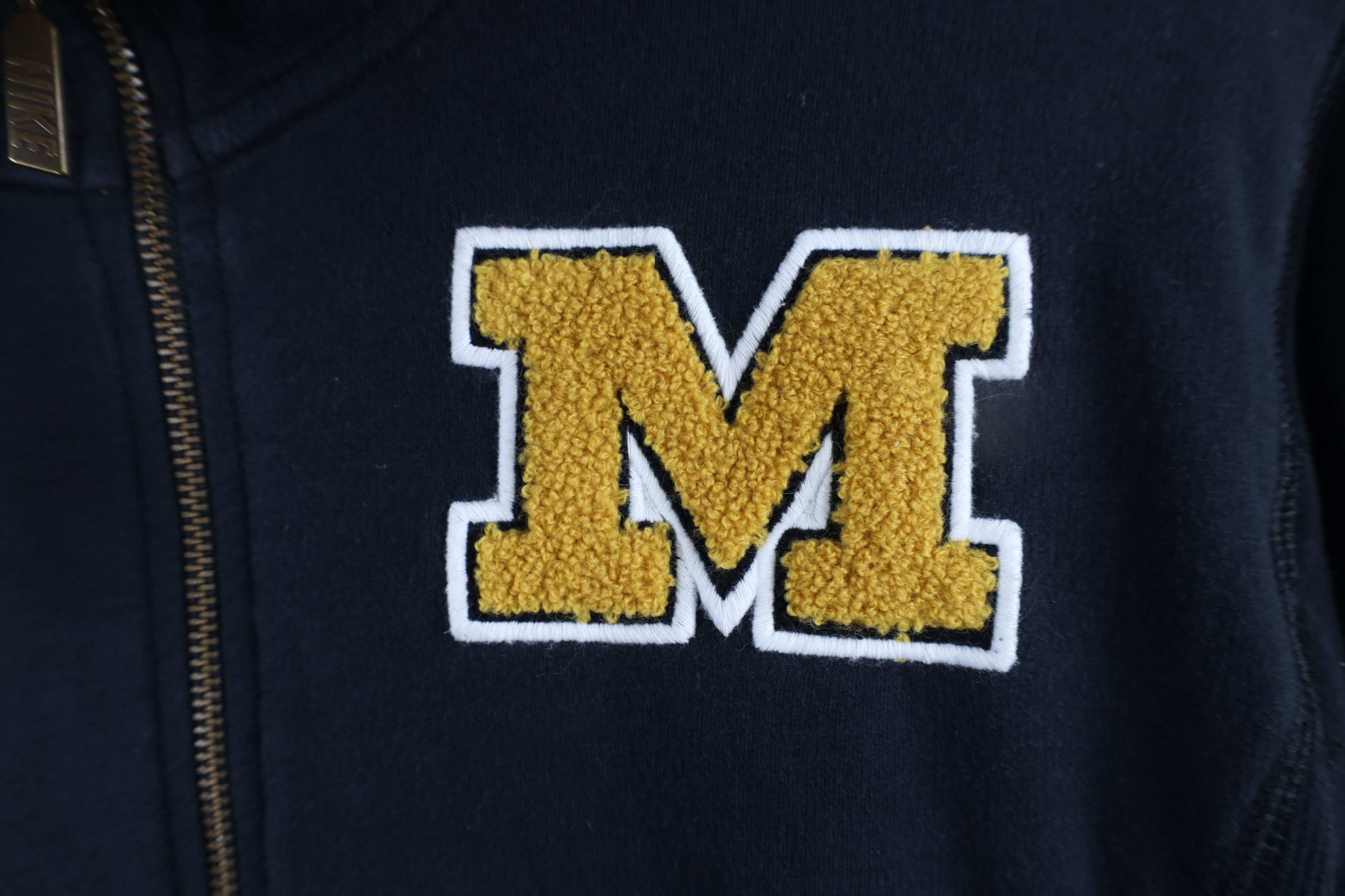 Nike × Vintage Vintage Y2K Nike University of Michigan Half Zip Hoodie Size M / US 6-8 / IT 42-44 - 5 Thumbnail