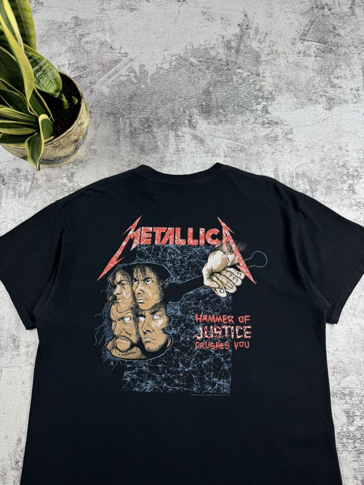 Metallica Metallica 1994 Vintage 90s Justice For All Rock Tour Rap Merch Band Tee T Shirt Size US M / EU 48-50 / 2 - 15 Thumbnail