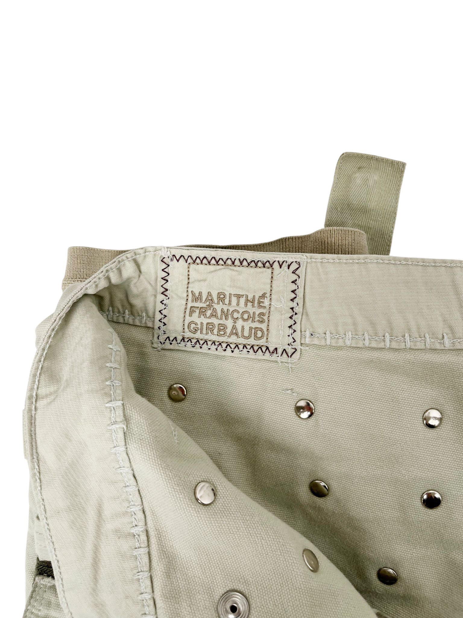 Marithe + Francois Girbaud 2000's Starts Grey Cargo Jeans Size US 31 - 11 Thumbnail