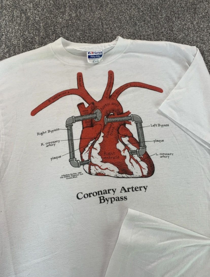 Hanes Vintage Hanes anatomy t shirt Size US M / EU 48-50 / 2 - 1 Thumbnail