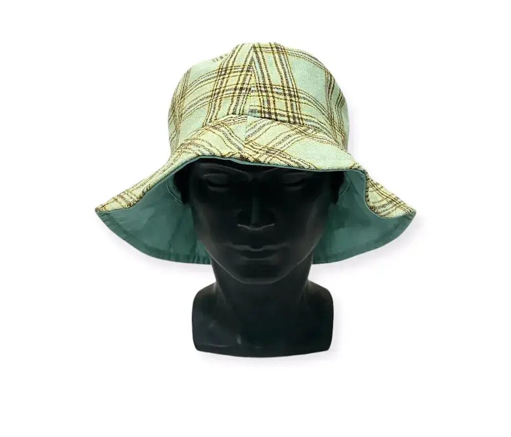 Japanese Brand × Vintage Japanese Brand Plaid Tartan Bucket Hat Size ONE SIZE - 1 Thumbnail