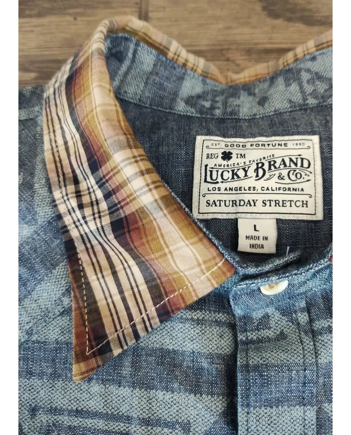 Lucky Brand Lucky Brand Navajo custom shirt - Fashionella Size US L / EU 52-54 / 3 - 10 Thumbnail