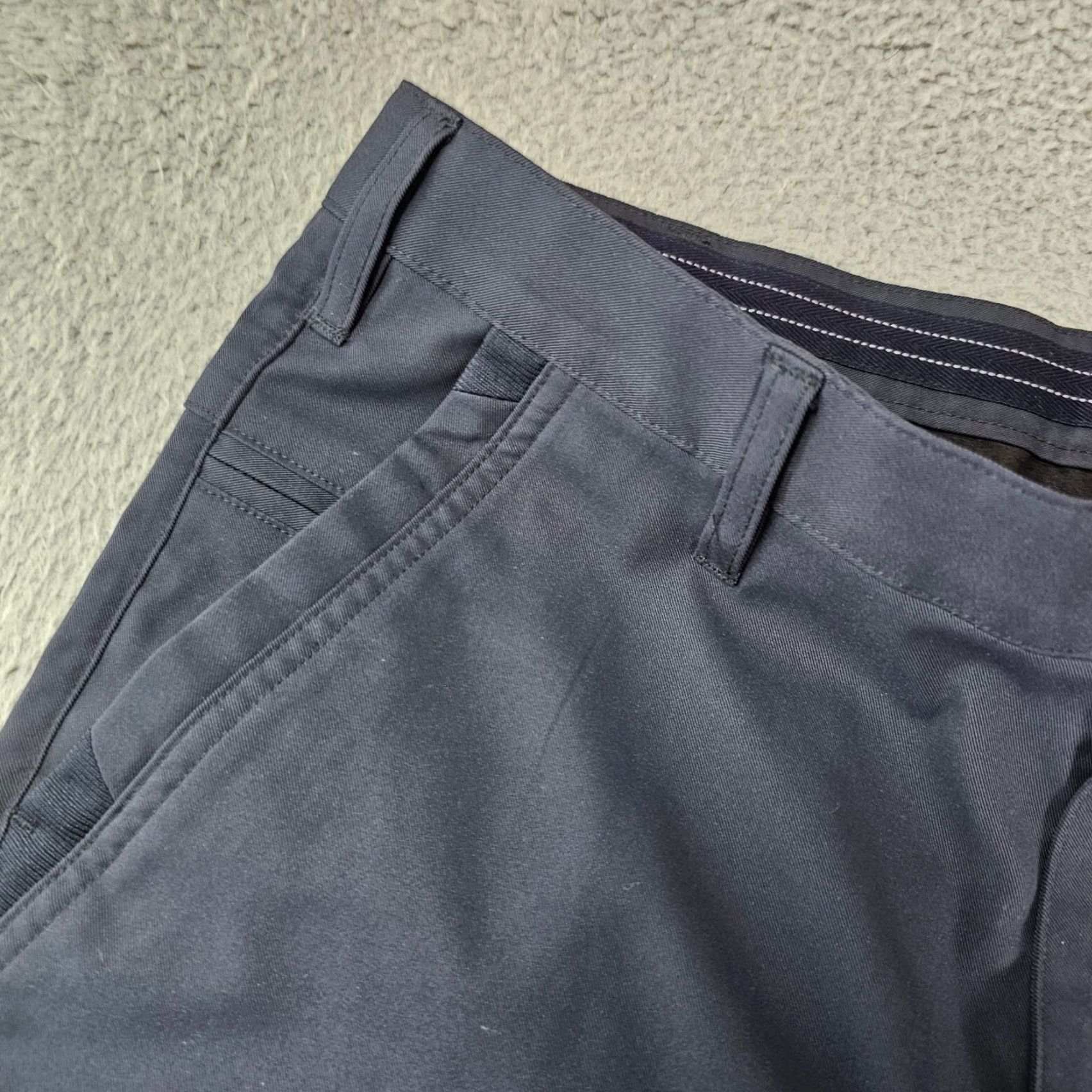 Vintage Jack Archer Pants Mens Size 31x34 Deep Blue Jetsetter Stretch Chino Tapered Regular Everyday Casual Size US 31 - 3 Thumbnail