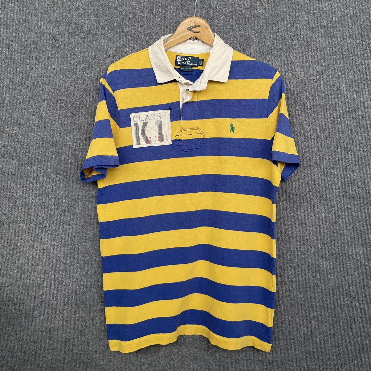 Polo Ralph Lauren × Rugby Ralph Lauren × Vintage 90s Polo by Ralph Lauren P-6 Polo Rugby All Single Sttich Size US M / EU 48-50 / 2 - 1 Thumbnail