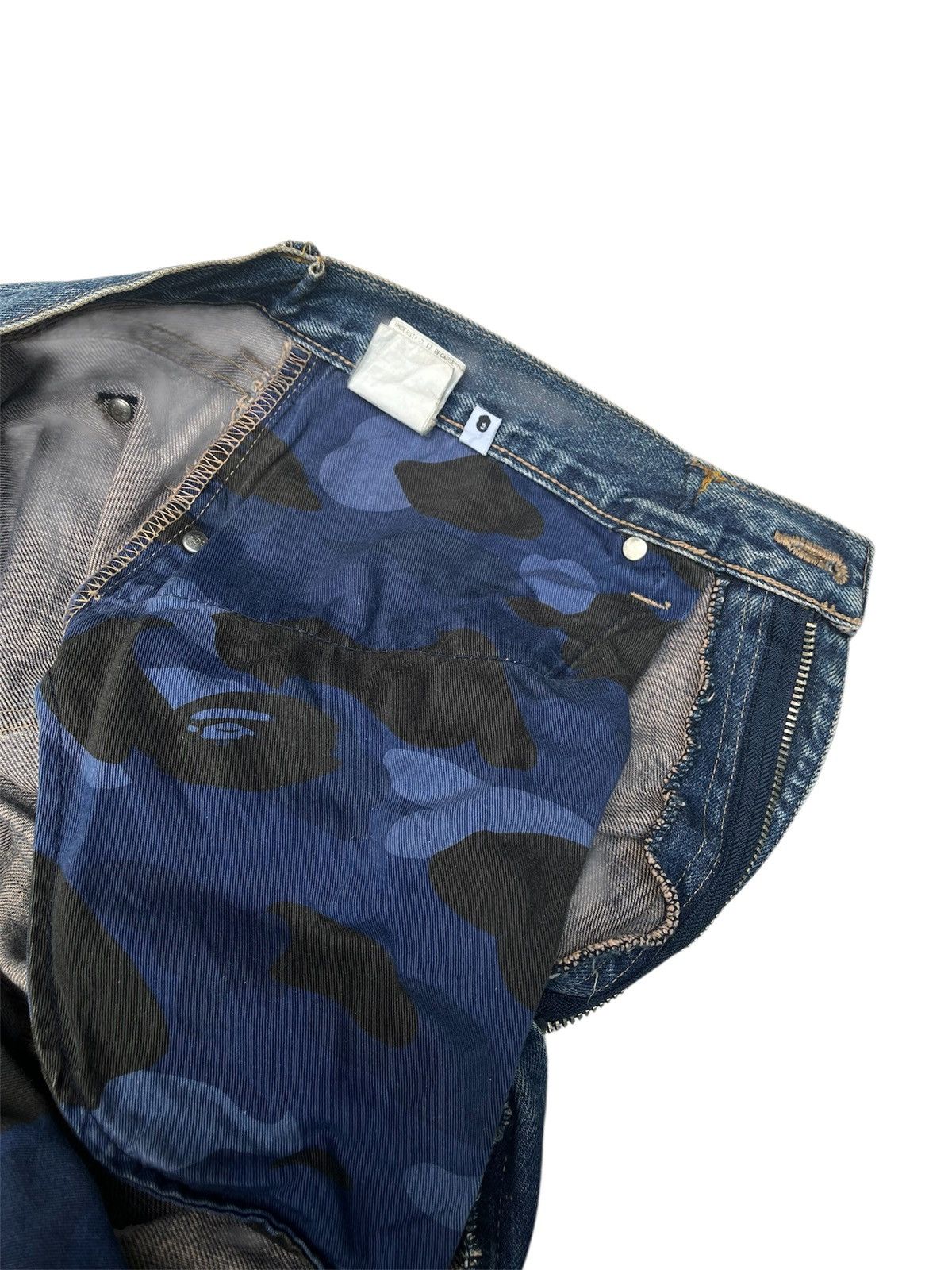 Bape A Bathing Ape Rope Logo ASNKA Selvedge Denim Jeans Size US 36 / EU 52 - 10 Thumbnail