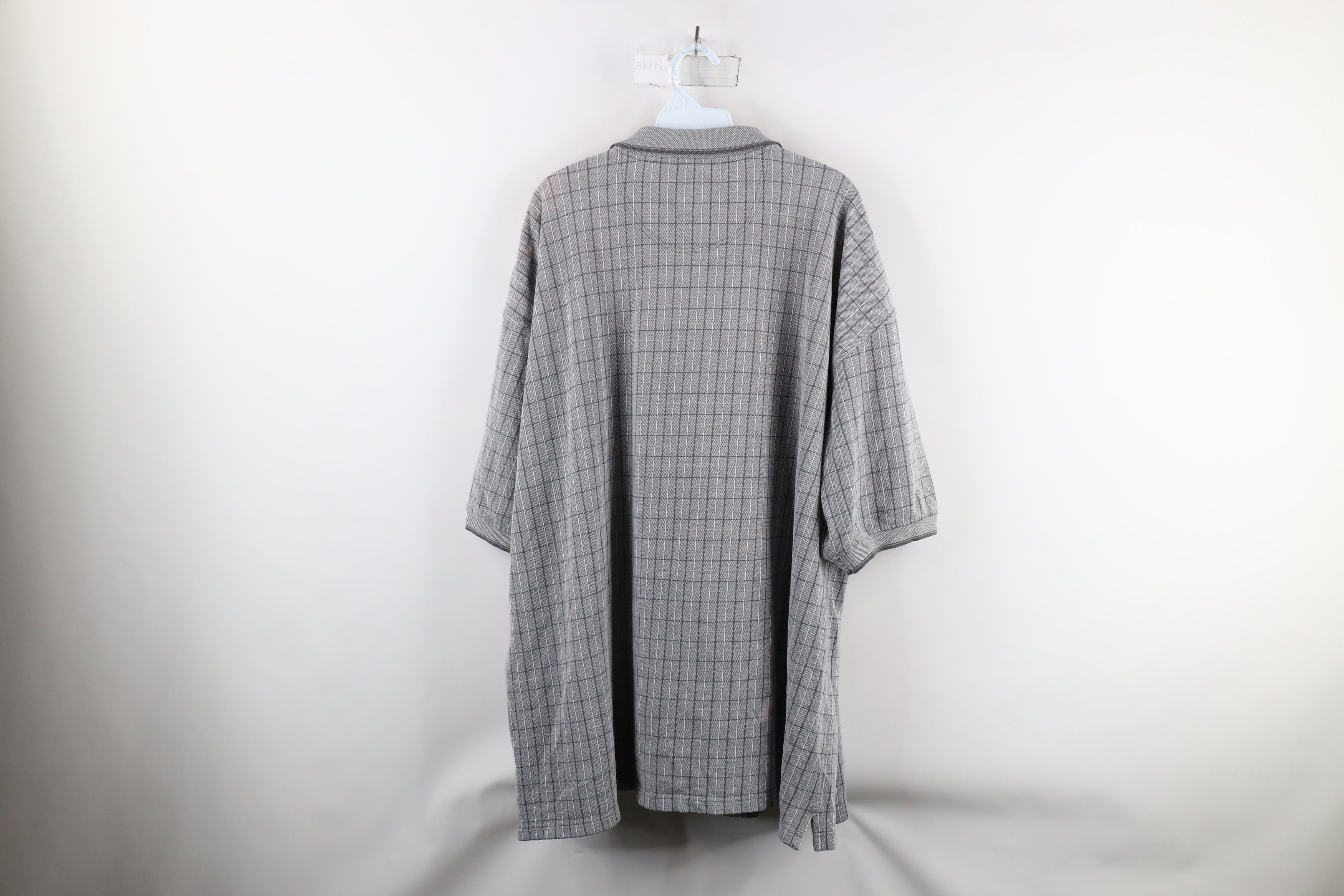 Vintage Vintage 90s Streetwear Short Sleeve Collared Shirt Plaid Size US XXL / EU 58 / 5 - 8 Thumbnail