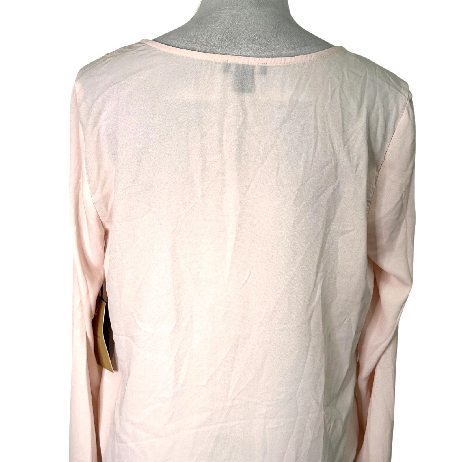 Other Halogen Faux Wrap Blouse Long Sleeves Light Pink Women's M Size M / US 6-8 / IT 42-44 - 6 Thumbnail