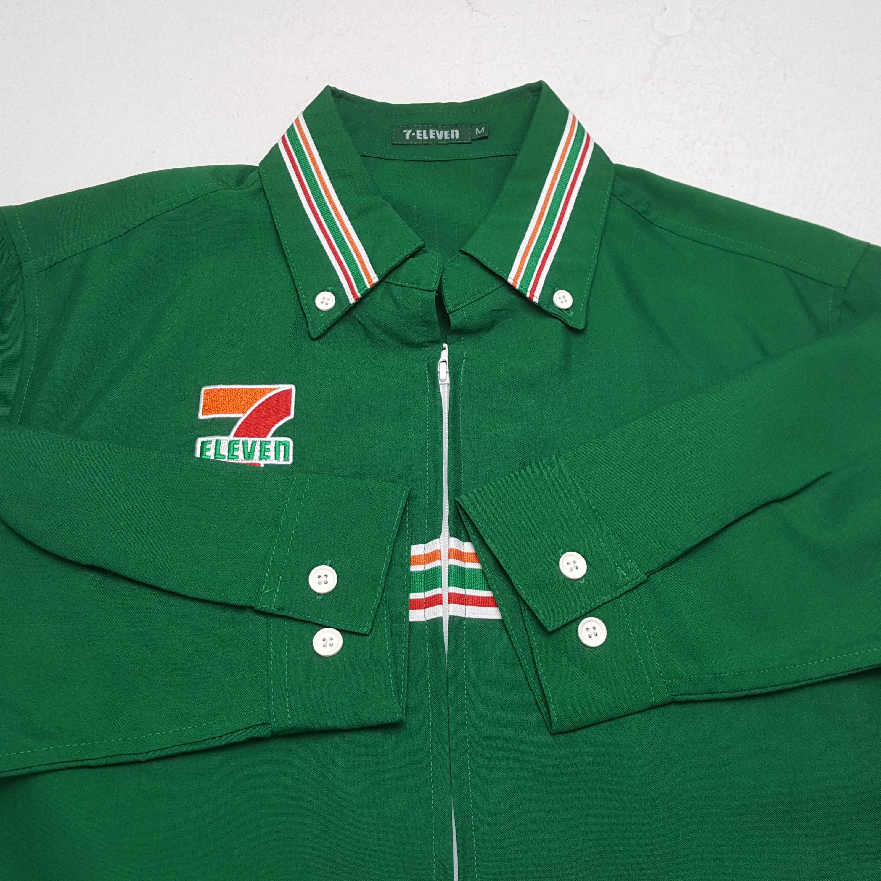 11.11 / eleven eleven × Japanese Brand × Vintage Vintage 7-ELEVEe Japanese Uniform Working Shirt Jacket Size US L / EU 52-54 / 3 - 9 Thumbnail