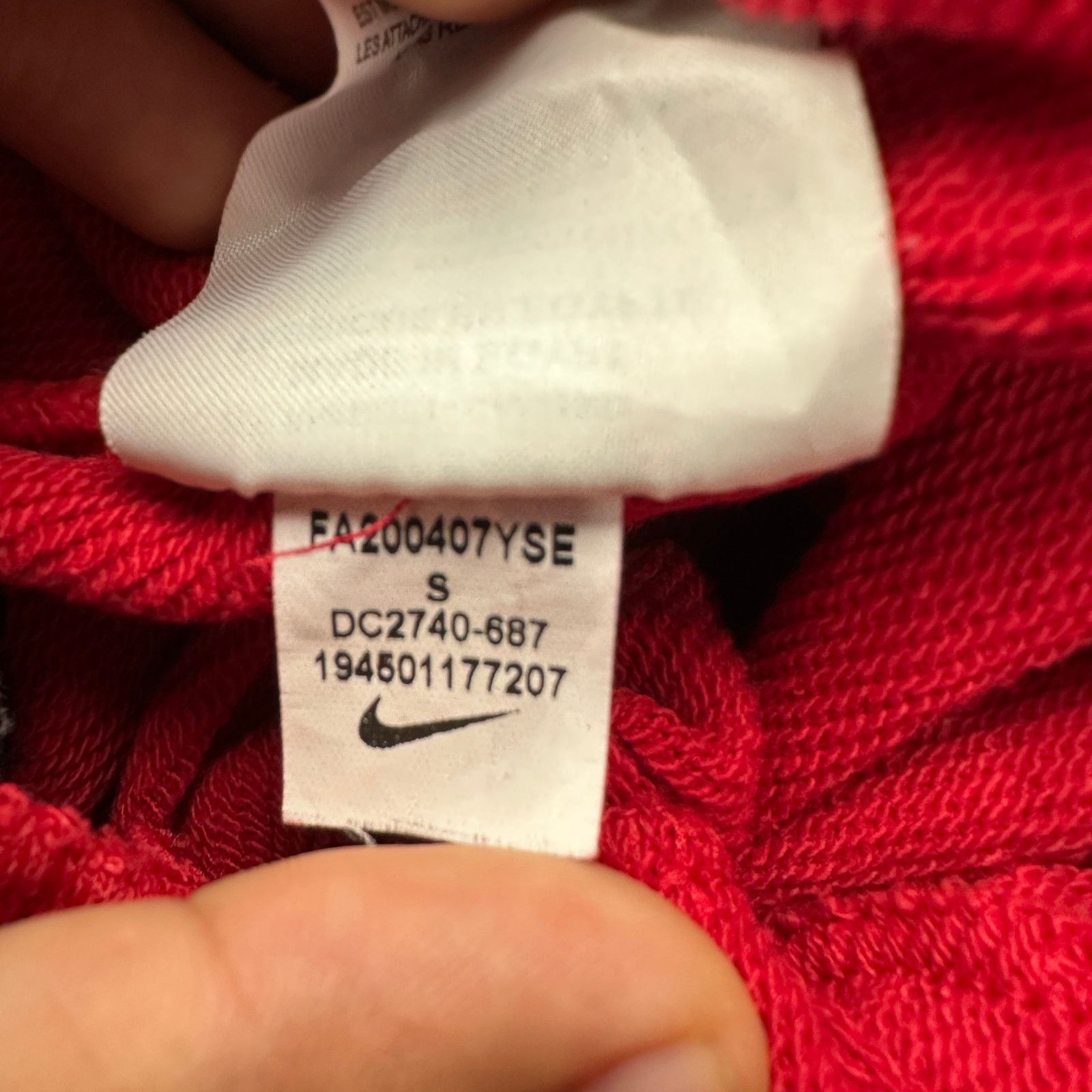 Nike Nike Sweatpants Jogger Club Fleece Logo Graphic Red Small Size US 32 / EU 48 - 13 Thumbnail