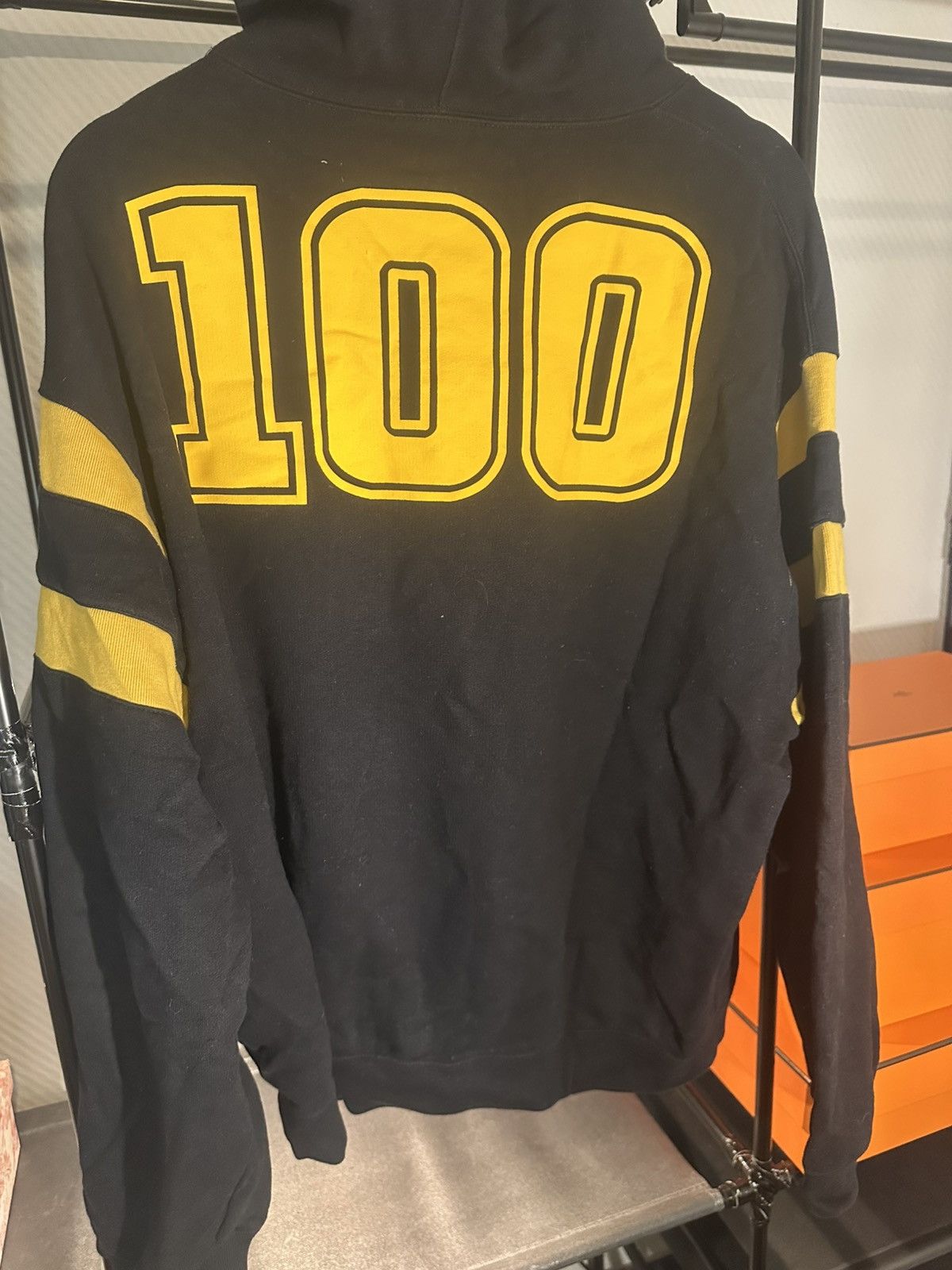 Gucci Gucci 100 “Music Is Mine” Varsity Hoodie Black/Yellow L Size US L / EU 52-54 / 3 - 6 Thumbnail