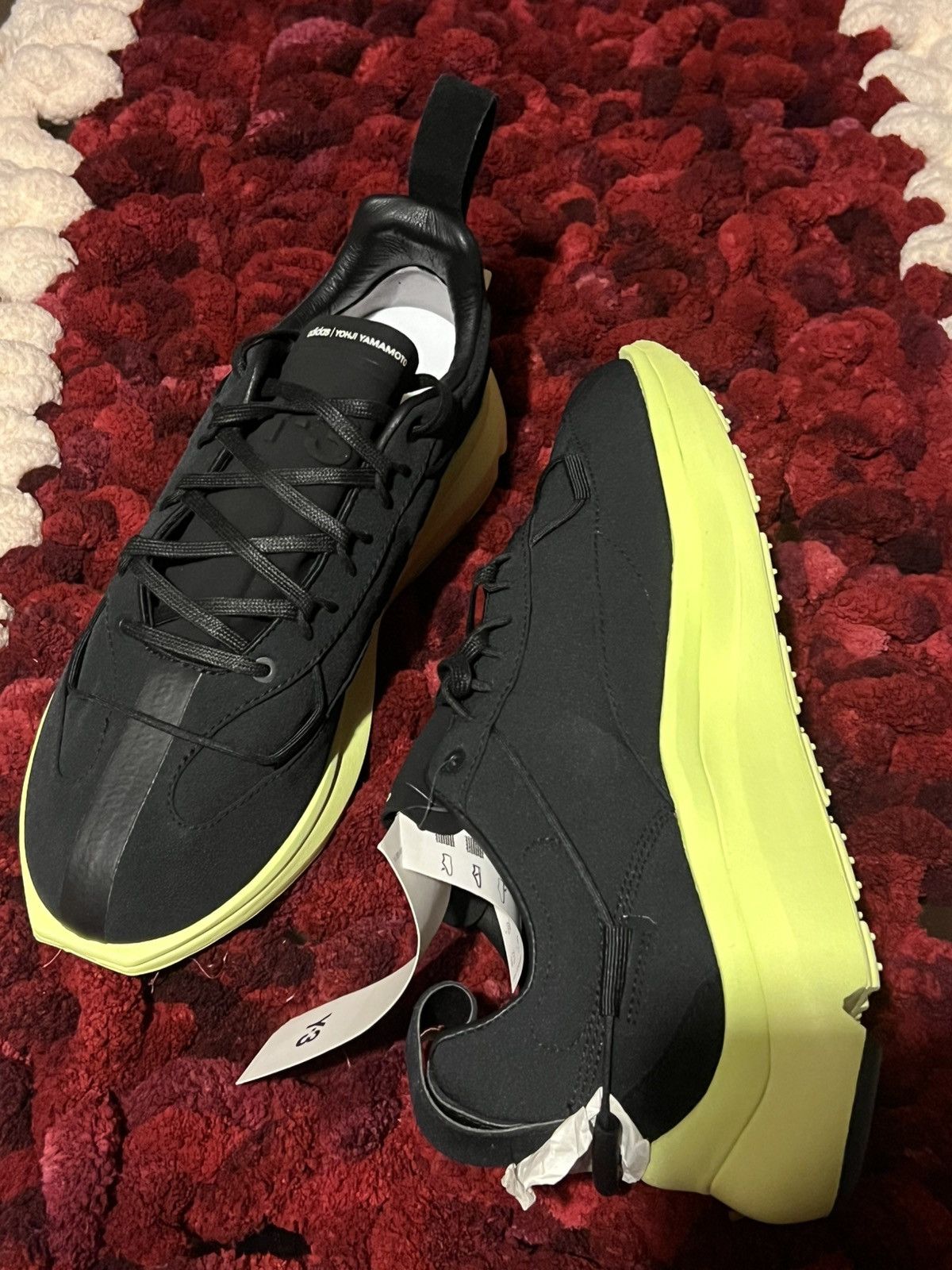 Adidas × Y-3 × Yohji Yamamoto Adidas Y-3 Shiku Run 'Black Frozen Yellow Size US 10.5 / EU 43-44 - 1 Thumbnail