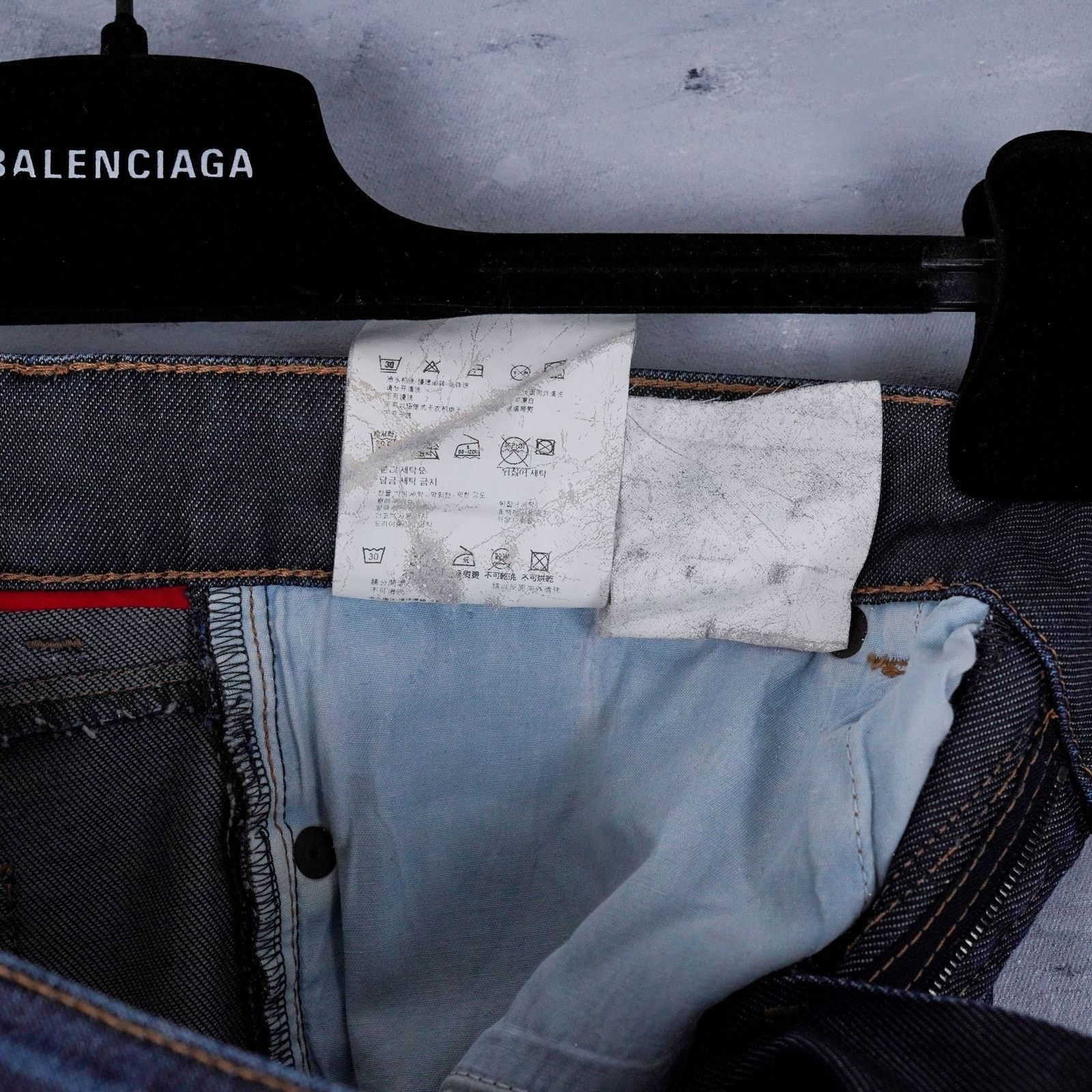 Prada Vintage prada raw dark blue womens contour fit pants jeans Size 26" / US 2 / IT 38 - 10 Thumbnail