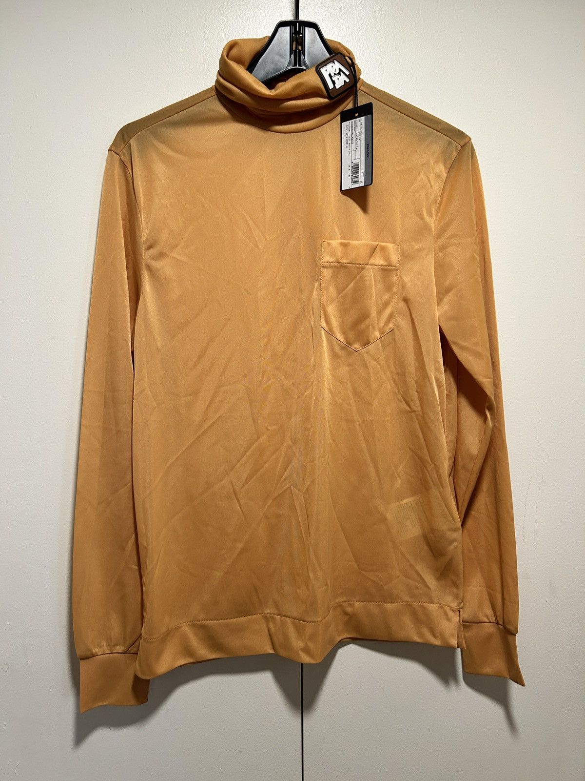 Prada Prada 2019 jersey pocket turtleneck beige size medium Size US M / EU 48-50 / 2 - 1 Thumbnail