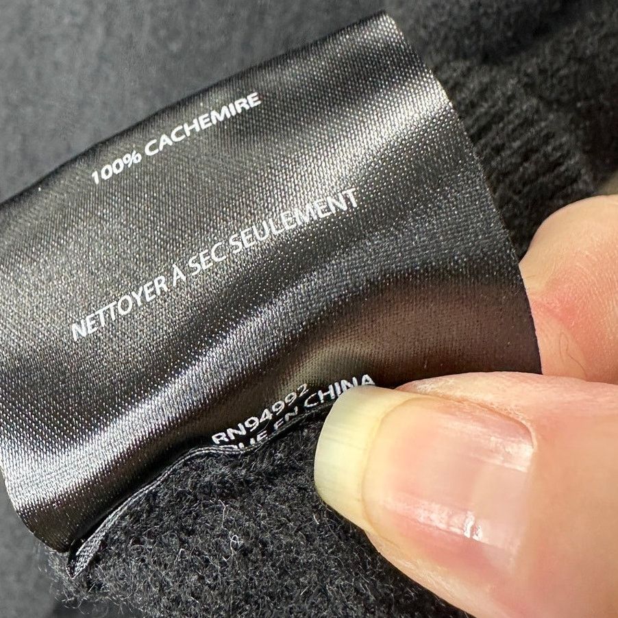 Jonathan Simkhai Jonathan Simkhai Black Mackenzie Mock Neck Cashmere Sweater Size S / US 4 / IT 40 - 9 Thumbnail
