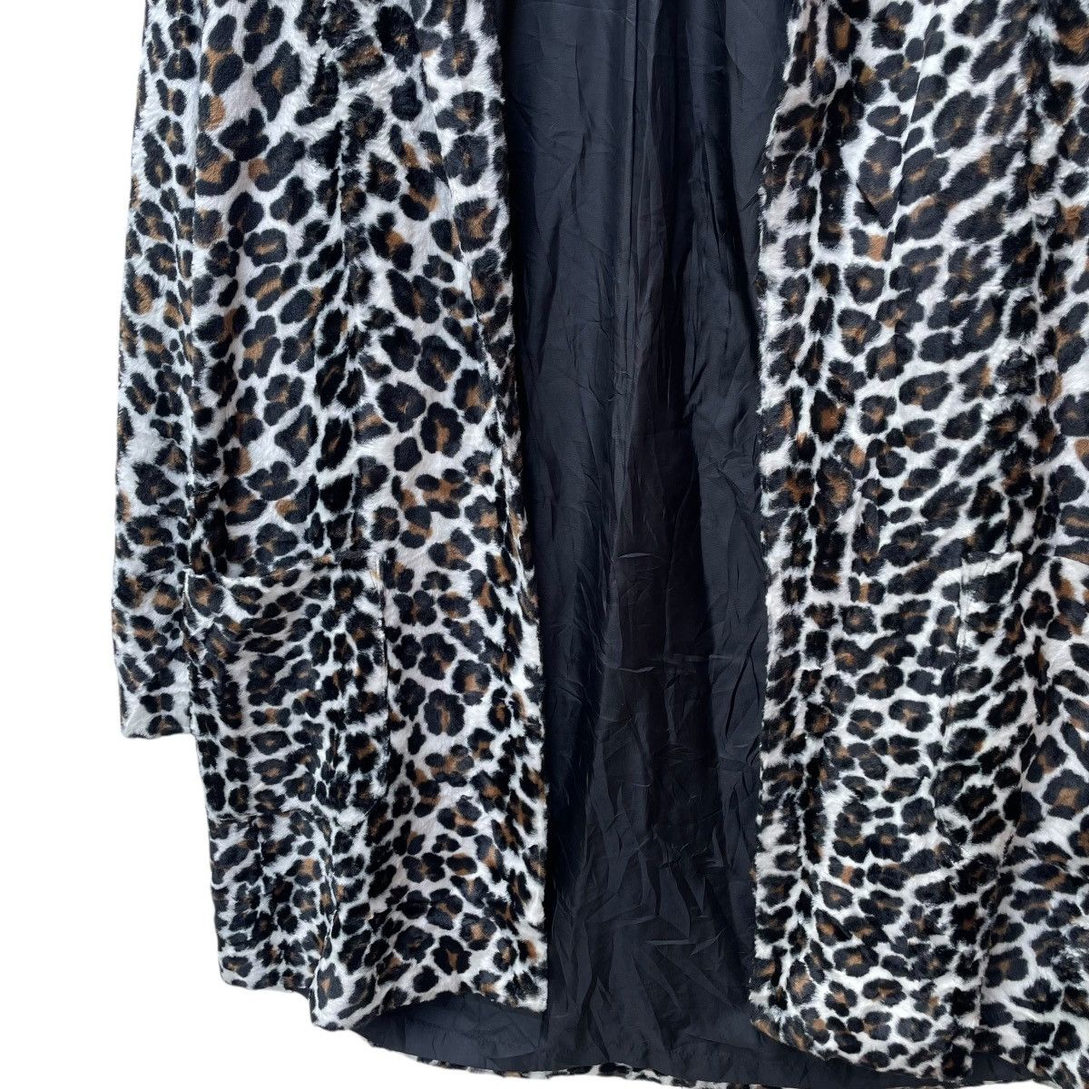 Norma Kamali × Vintage 💥Norma Kamali Leopard Button Less Drape Jacket Size M / US 6-8 / IT 42-44 - 5 Thumbnail