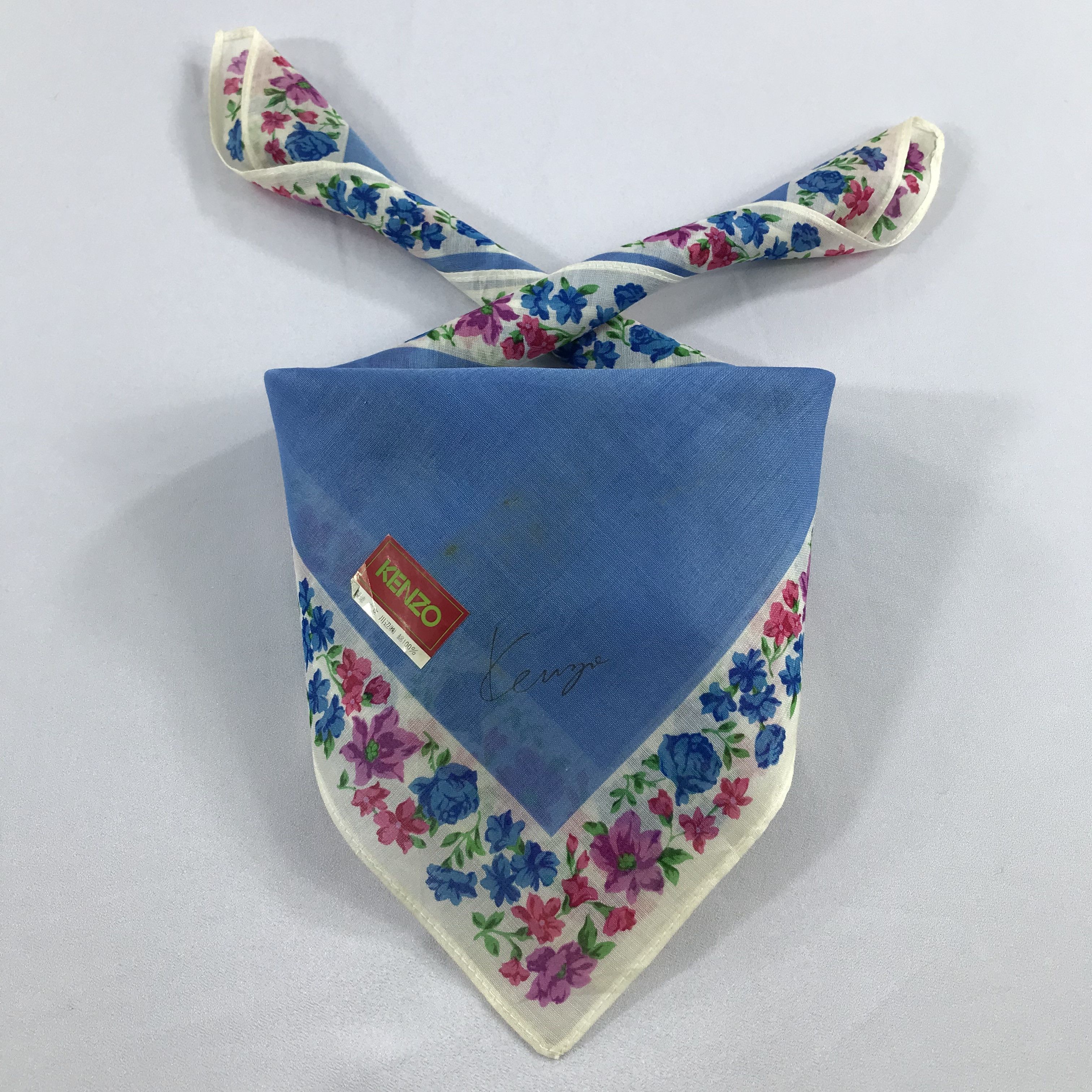 Kenzo × Vintage Kenzo Bandana / Handkerchief / Neckerchief - S2255 Size ONE SIZE - 3 Thumbnail