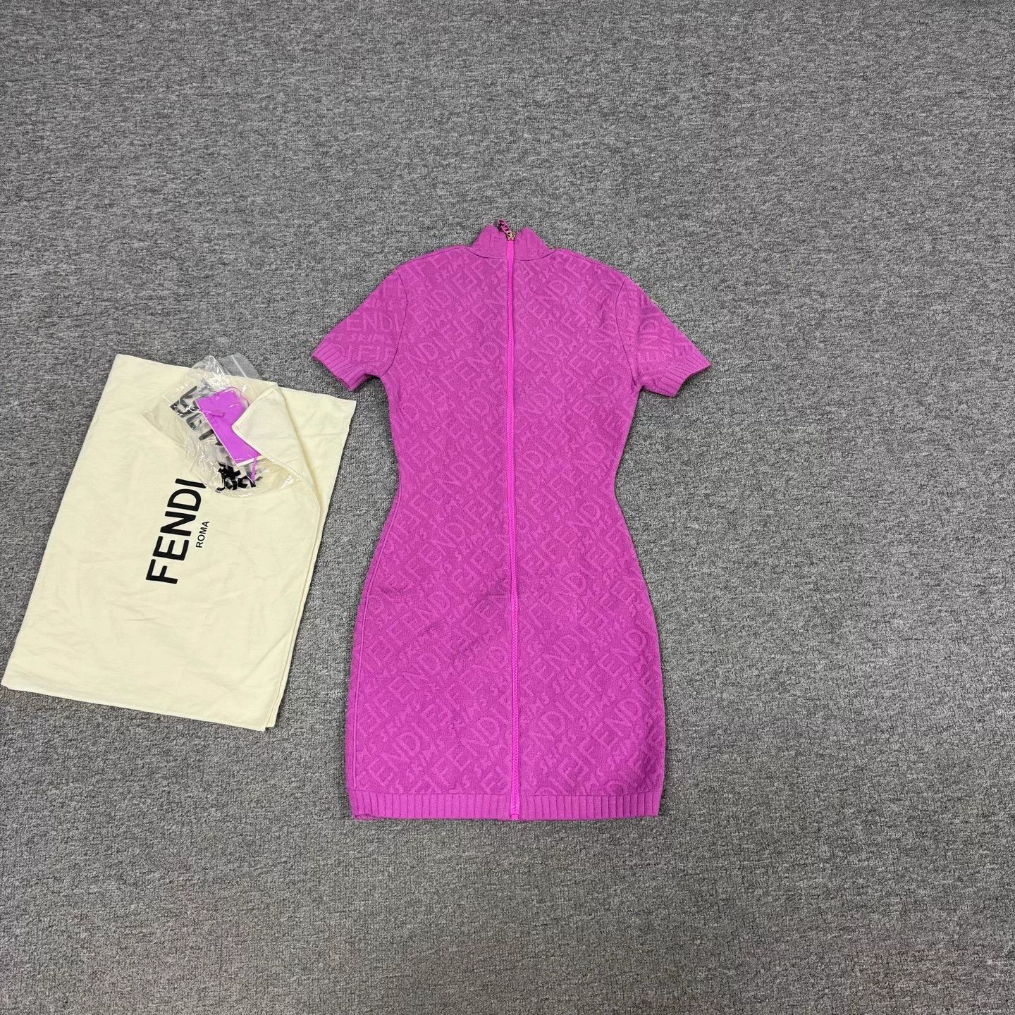 Fendi Fendi x Skims allover FF print dress 36 Mint Size XS / US 0-2 / IT 36-38 - 3 Thumbnail