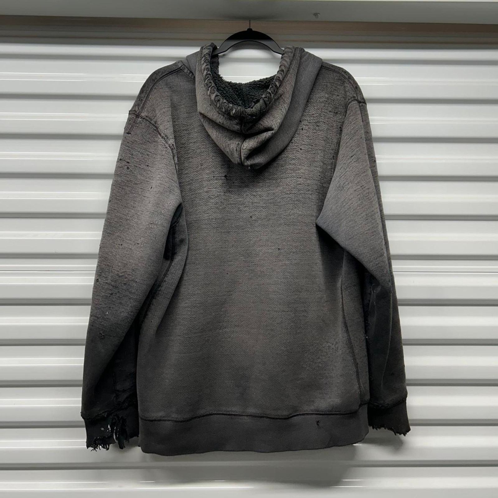 Other VTG/Y2K Super Thrashed/Distressed Faded Sherpa Zip Up Hoodie Size US XL / EU 56 / 4 - 2 Thumbnail