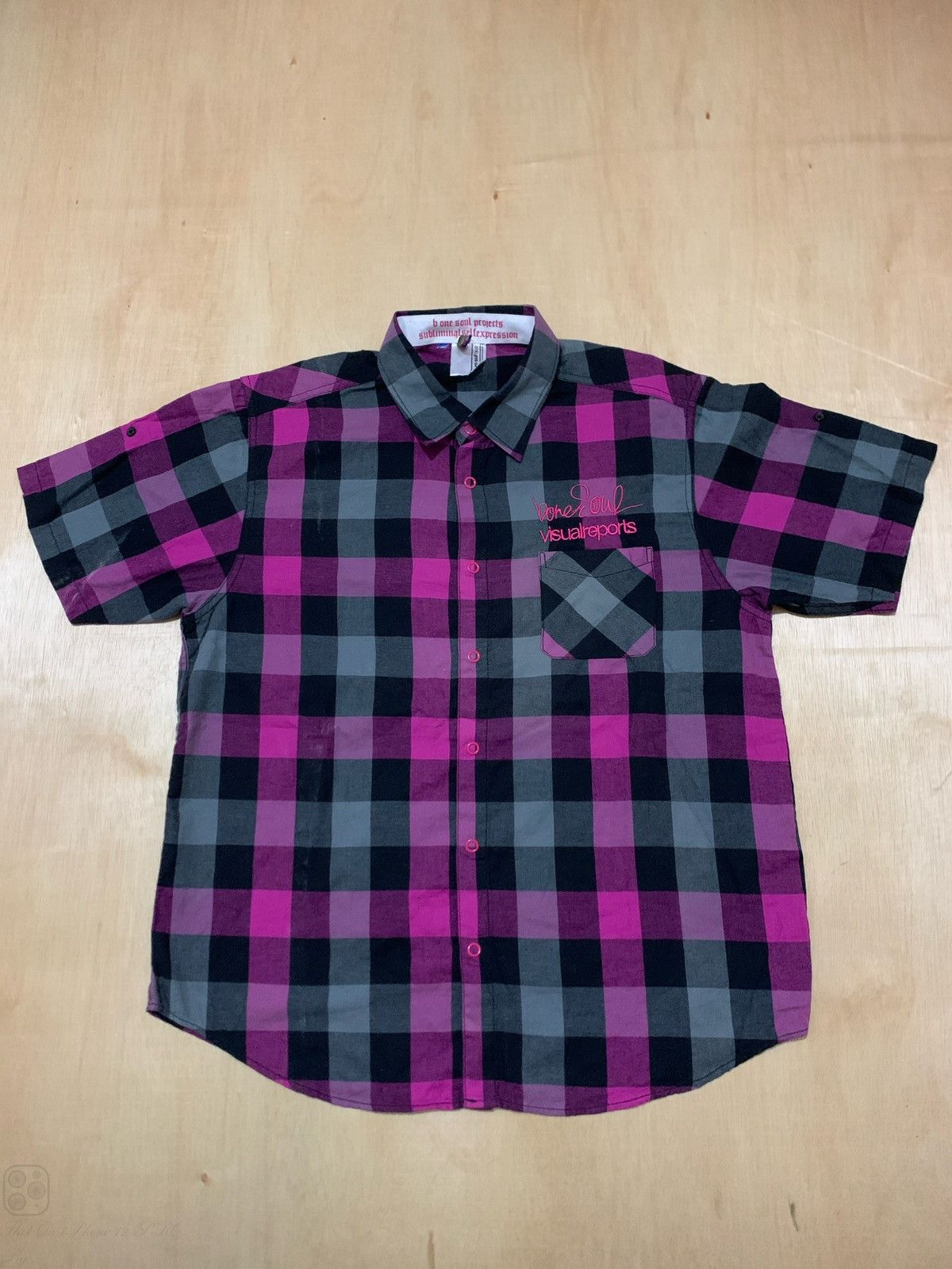 Japanese Brand Y2k B one soul projects ifsixwasnine Punk style shirt Size US L / EU 52-54 / 3 - 3 Thumbnail