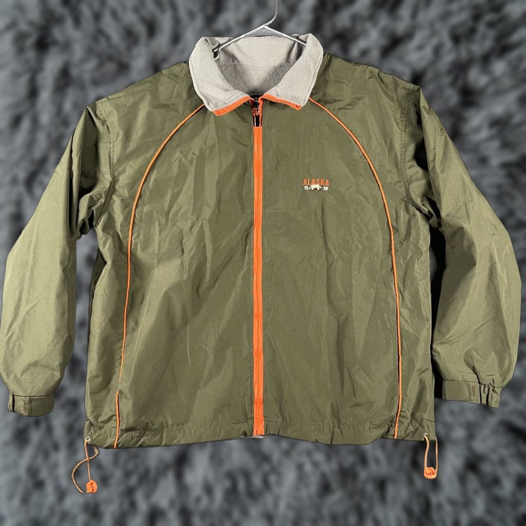 Vintage VINTAGE Arctic Circle Enterprises Jacket Mens Large Green Reversible Fleece Lined Windbreaker Coat Size US L / EU 52-54 / 3 - 1 Thumbnail