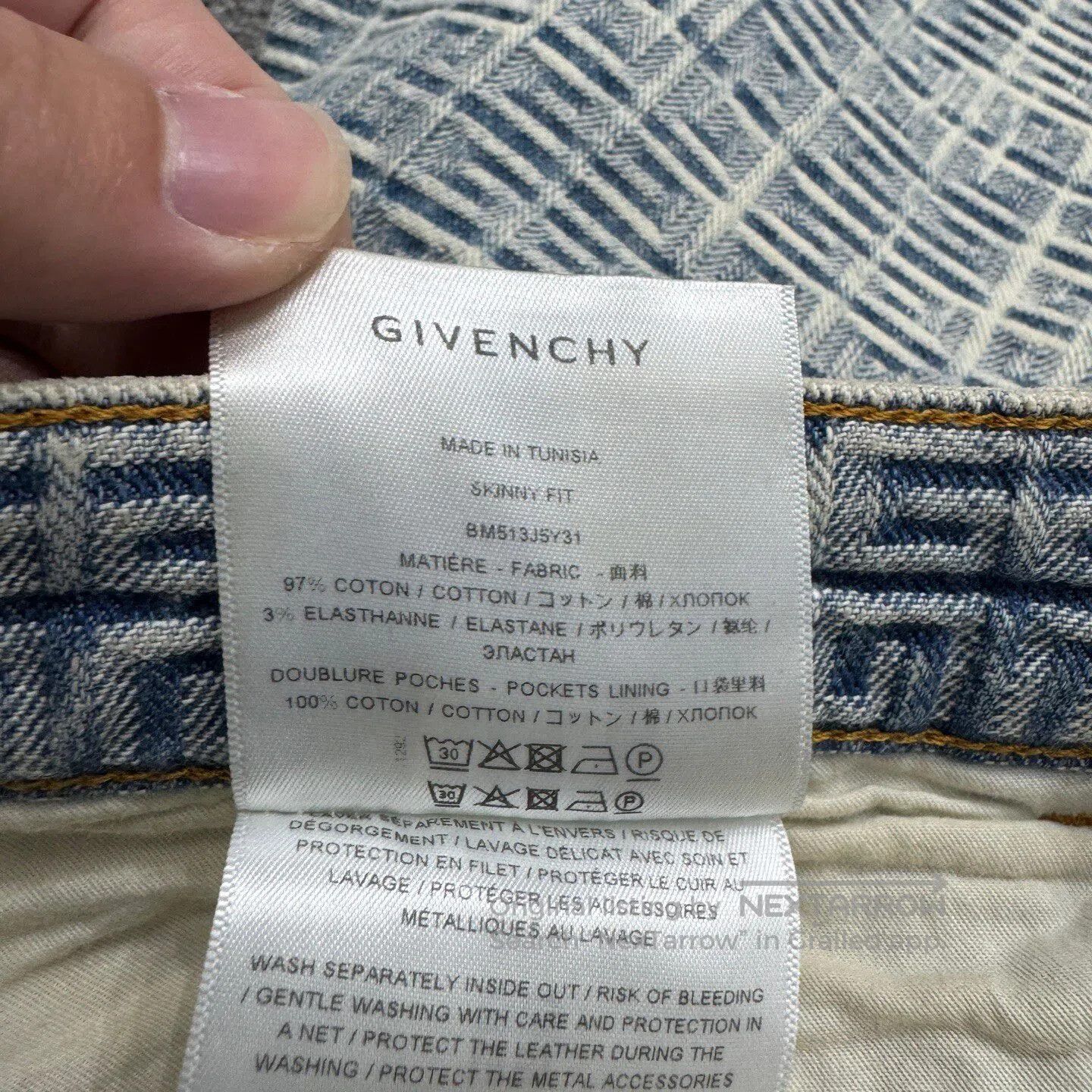 Givenchy Givenchy 4G Old-Fashioned Full-Print jeans| Size US 34 / EU 50 - 5 Thumbnail