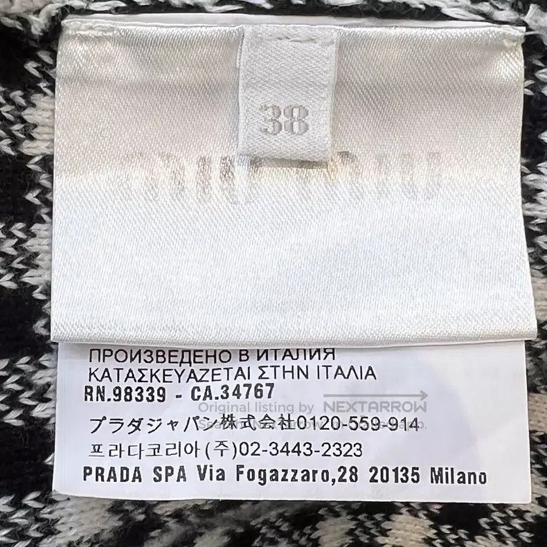 Miu Miu Miu Miu 38 Black and white checkerboard knit cardigan Size M / US 6-8 / IT 42-44 - 9 Thumbnail