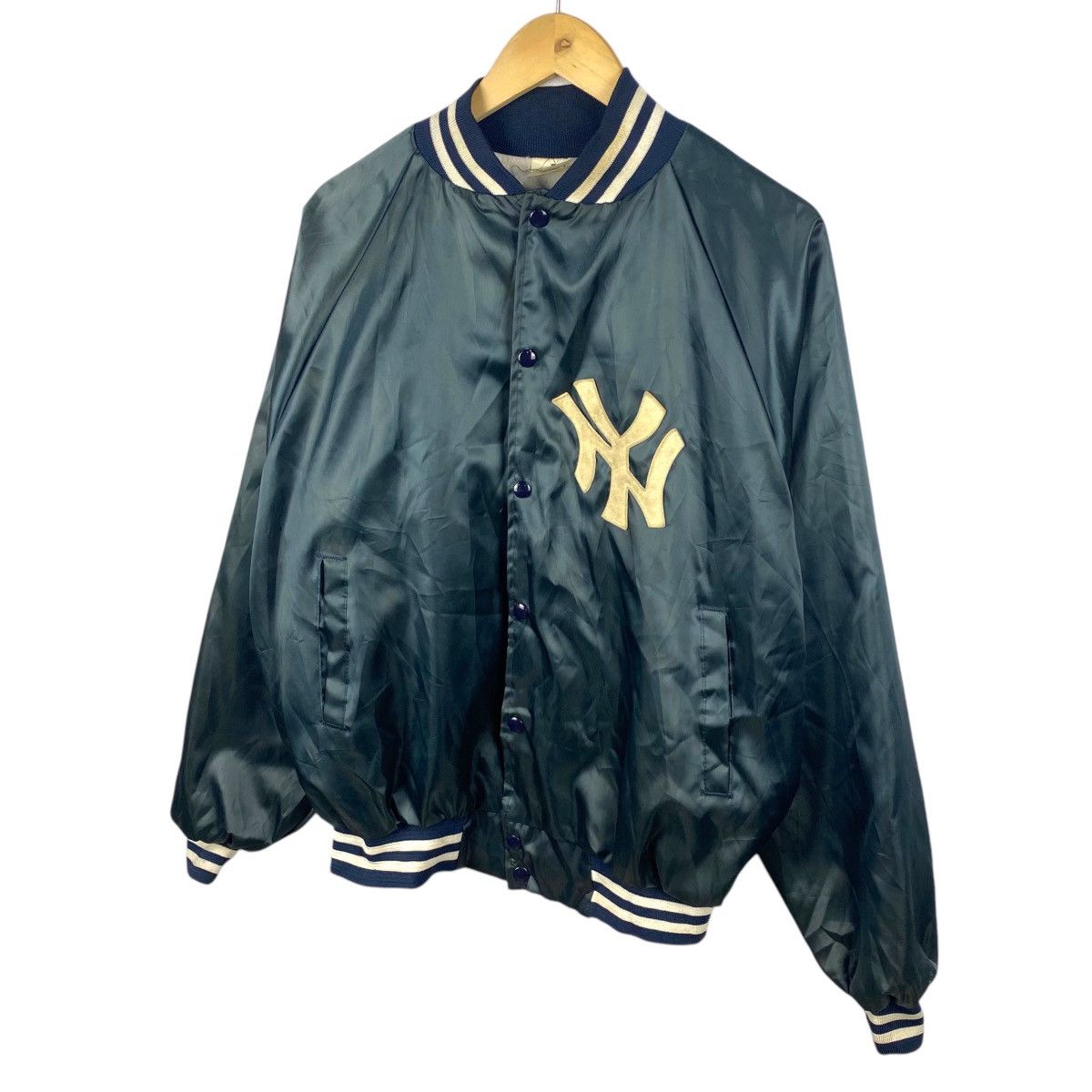 MLB × New York Yankees 💥90s MLB NEW YORK YANKEES VARSITY BOMBER JACKET Size US L / EU 52-54 / 3 - 2 Thumbnail